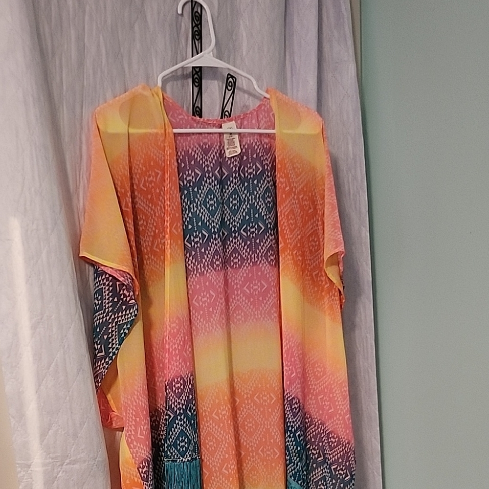 Womens OP Size 7/9 Kimona Swimsuit Coverup (18) - Picture 1 of 3